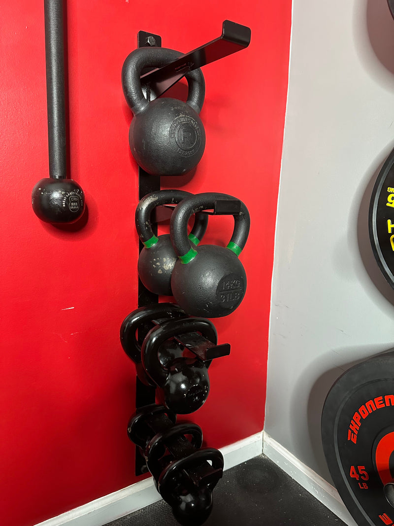 Load image into Gallery viewer, Exponent Edge - Wall Mounted Kettlebell Storage Rack

