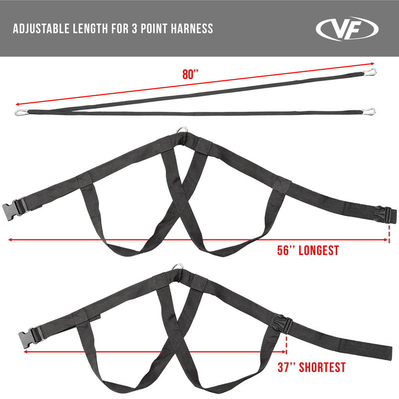 Load image into Gallery viewer, Valor Fitness - Agility Sled Push Pull Drag w/ Shoulder Harness
