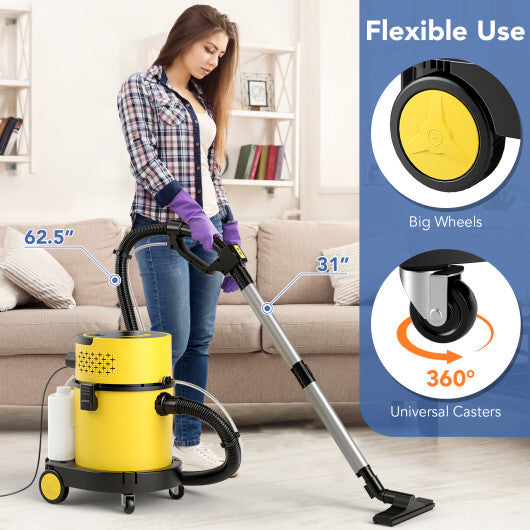 LuxuryLifeWay Online Store - 4-in-1 Portable Wet Dry Vacuum Cleaner-Yellow