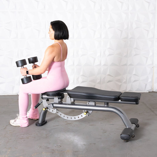 Muscle D Fitness - Elite Plus Adjustable Bench | 9 Angles | Muscle D Fitness