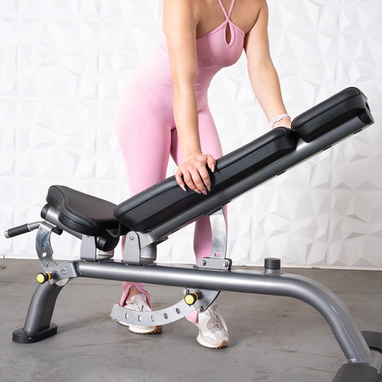 Muscle D Fitness - Elite Plus Adjustable Bench | 9 Angles | Muscle D Fitness
