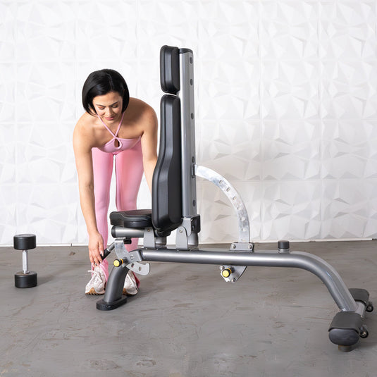 Muscle D Fitness - Elite Plus Adjustable Bench | 9 Angles | Muscle D Fitness