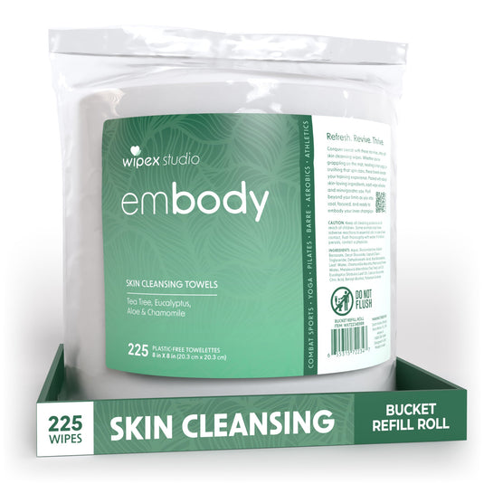 Wipex Co. - Embody® 225ct Eco Body Wipes – Refill Bucket for Wellness Studios
