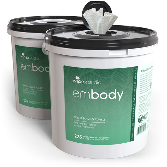 Wipex Co. - Embody225ct Eco Body Wipes – Refill Bucket for Wellness Studios