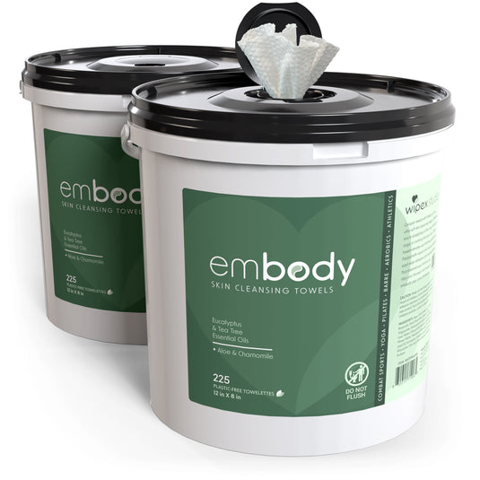 Wipex Co. - Embody225ct Eco Body Wipes – Refill Bucket for Wellness Studios