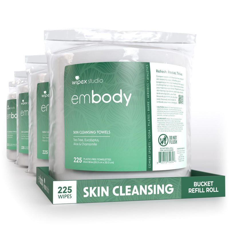 Load image into Gallery viewer, Wipex Co. - Embody® 225ct Eco Body Wipes – Refill Bucket for Wellness Studios
