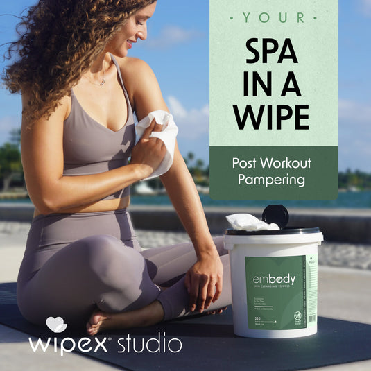 Wipex Co. - Embody225ct Eco Body Wipes – Refill Bucket for Wellness Studios