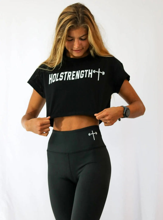 HolStrength - Essential Crop Tee