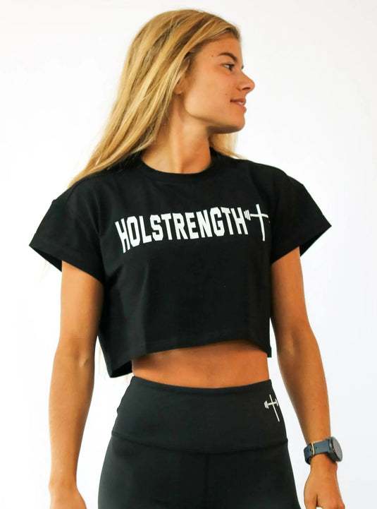HolStrength - Essential Crop Tee