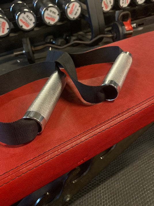 GymPin - Fabric D Handles - 14cm wide and only 300g a pair Perfect for your Gym Bag.
