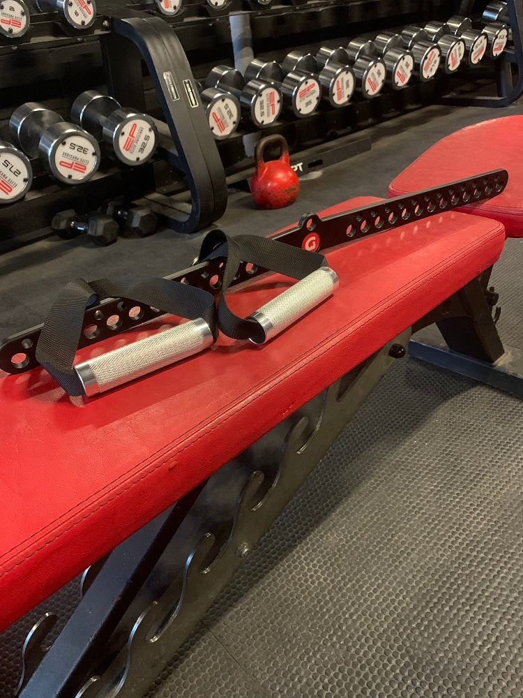 Load image into Gallery viewer, GymPin - Fabric D Handles - 14cm wide and only 300g a pair Perfect for your Gym Bag.
