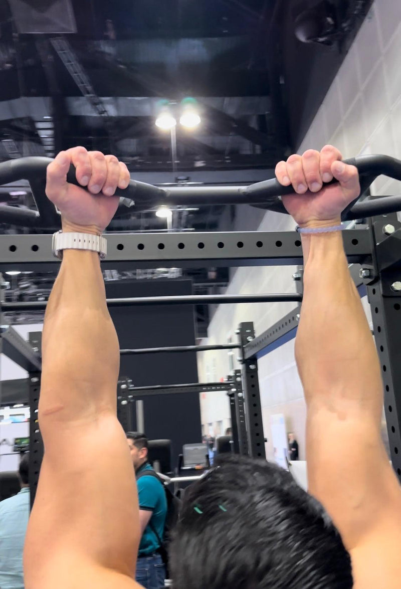 Load image into Gallery viewer, Muscle D Fitness - TGrip Pull-Up Bar - Functional Multi-Grip - Knurled Grip
