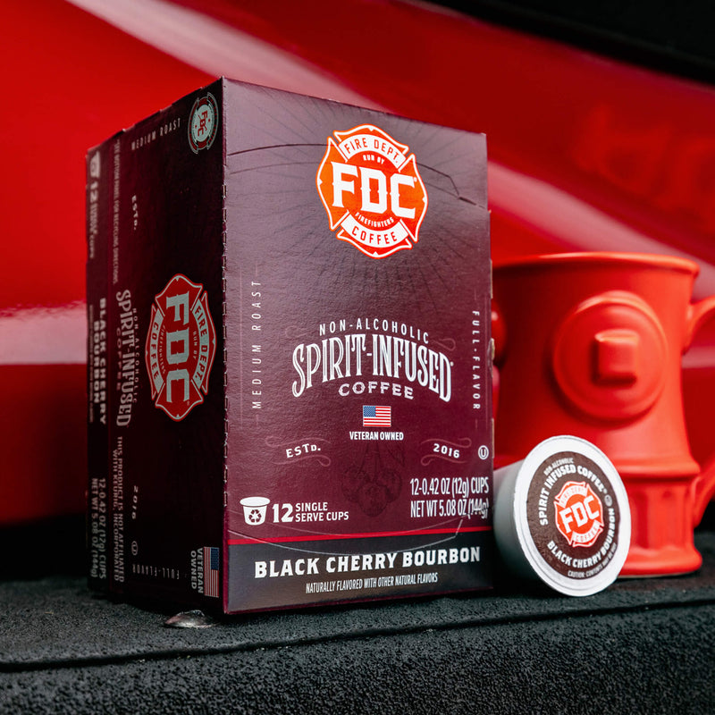 Load image into Gallery viewer, Fire Department Coffee - Black Cherry Bourbon Infused Coffee Pods

