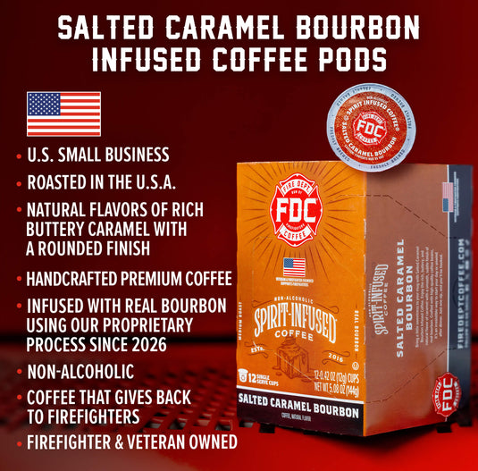 Fire Department Coffee - Salted Caramel Bourbon Infused Coffee Pods