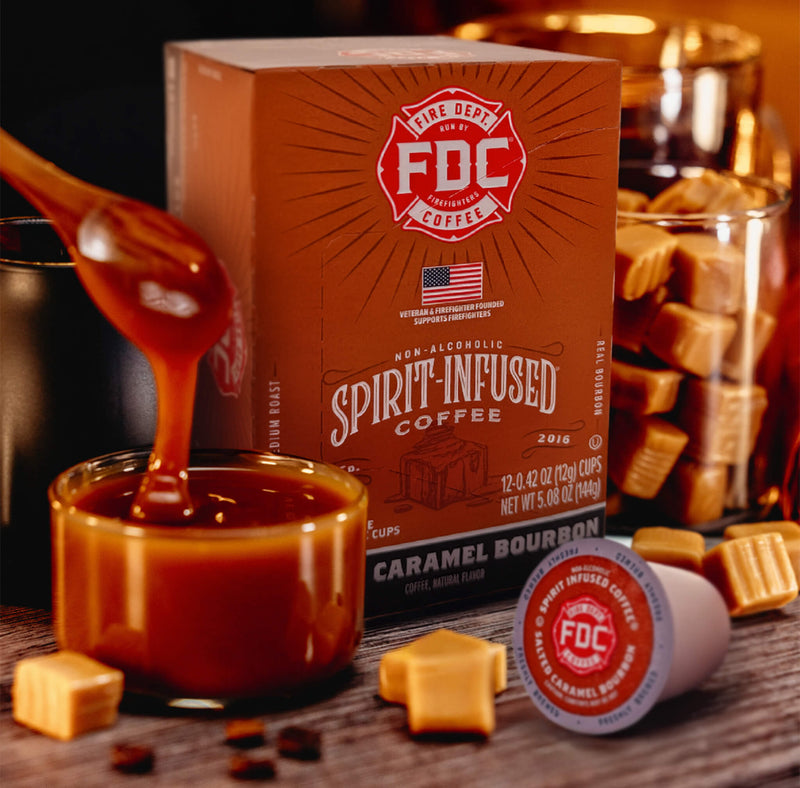 Load image into Gallery viewer, Fire Department Coffee - Salted Caramel Bourbon Infused Coffee Pods
