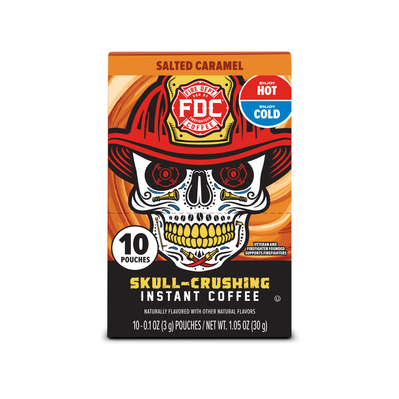 Load image into Gallery viewer, Fire Department Coffee - Salted Caramel Skull-Crushing Instant Coffee
