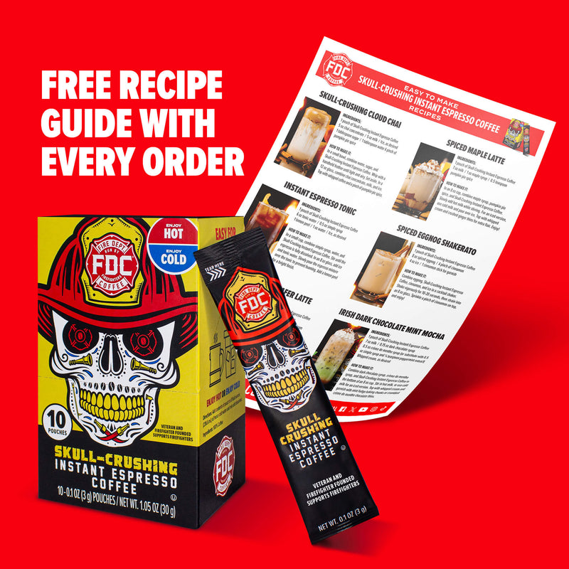 Load image into Gallery viewer, Fire Department Coffee - Skull Crushing Instant Espresso Coffee
