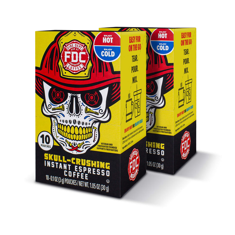 Load image into Gallery viewer, Fire Department Coffee - Skull Crushing Instant Espresso Coffee
