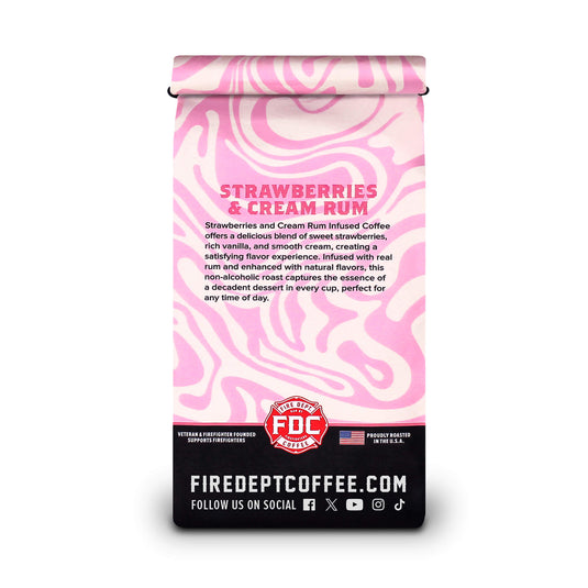 Fire Department Coffee - Strawberries and Cream Rum Infused Coffee