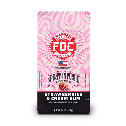 Fire Department Coffee - Strawberries and Cream Rum Infused Coffee