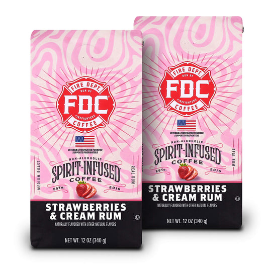 Fire Department Coffee - Strawberries and Cream Rum Infused Coffee