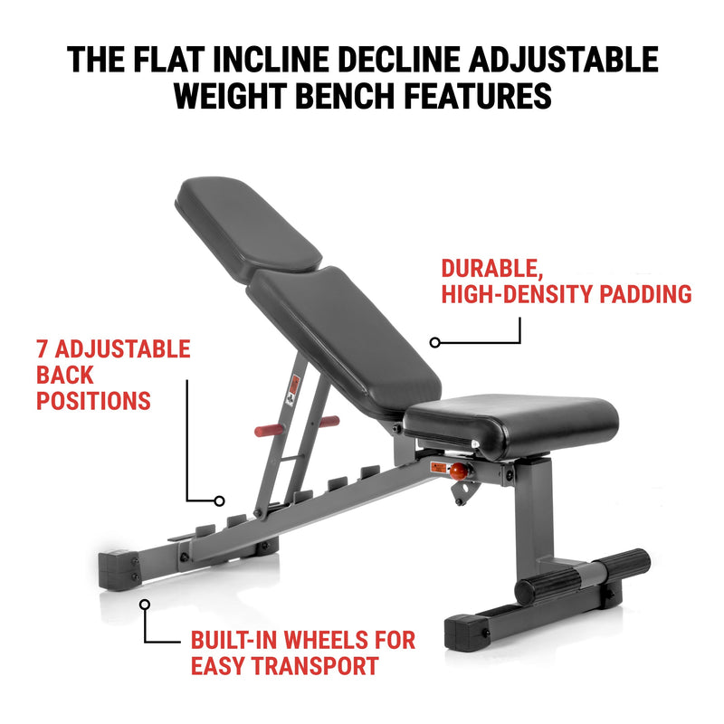 Load image into Gallery viewer, XMARK - Ox Series Adjustable Flat, Incline, Decline (FID) Weight Bench
