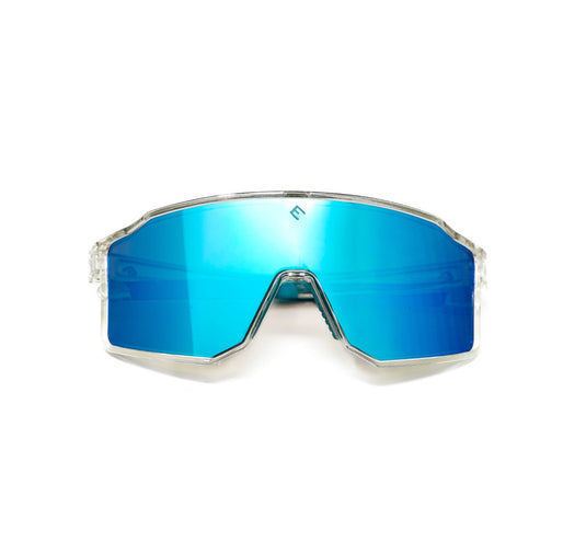 Elite Athletic Gear - FLARE - Crystal Blue Polarized Sunglasses