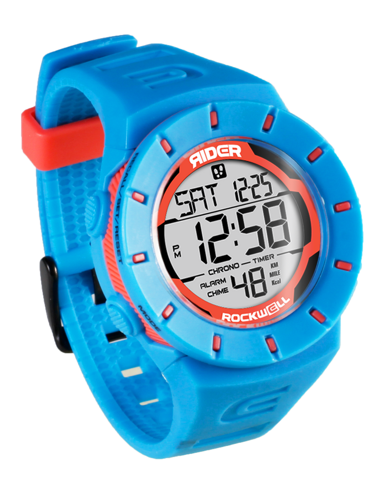 Load image into Gallery viewer, Rockwell Time - Coliseum Fit™ Forum (Shark Blue/Orange) Watch
