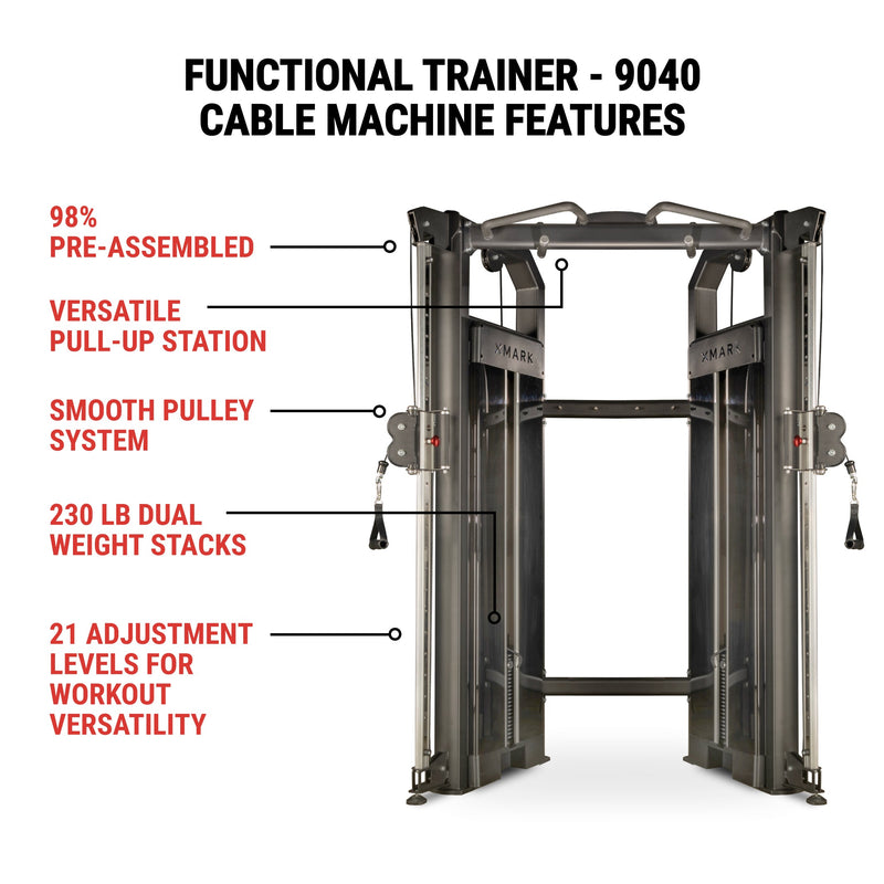 Load image into Gallery viewer, XMARK - Functional Trainer With Dual 230 lb Weight Stacks
