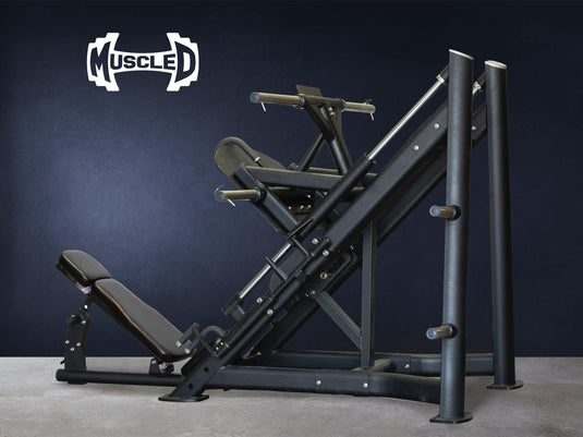 Muscle D Fitness - 45 Degree Linear Leg Press Machine - Adjustable Angle Back Pad