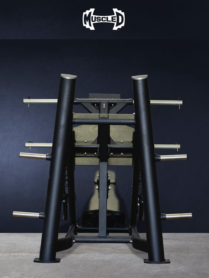 Load image into Gallery viewer, Muscle D Fitness - 45 Degree Linear Leg Press Machine - Adjustable Angle Back Pad
