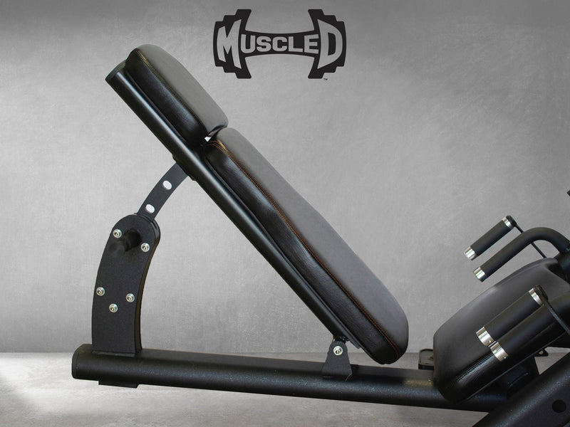 Load image into Gallery viewer, Muscle D Fitness - 45 Degree Linear Leg Press Machine - Adjustable Angle Back Pad
