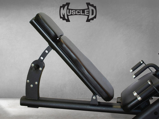 Muscle D Fitness - 45 Degree Linear Leg Press Machine - Adjustable Angle Back Pad