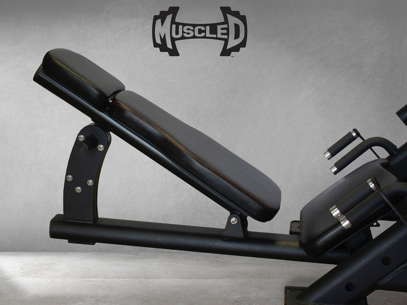 Load image into Gallery viewer, Muscle D Fitness - 45 Degree Linear Leg Press Machine - Adjustable Angle Back Pad
