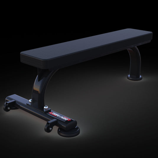 Muscle D Fitness - Sweet Commercial Flat Bench - Black