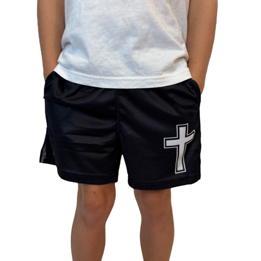 Elite Athletic Gear - Faith Cross Black Shorts