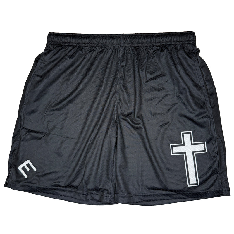 Load image into Gallery viewer, Elite Athletic Gear - Faith Cross Black Shorts

