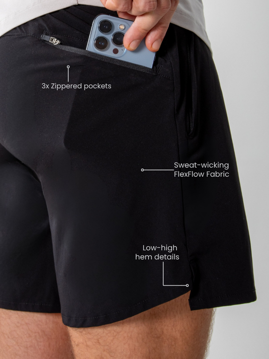 Runner's Athletics - FlexFlow Functional Shorts Black