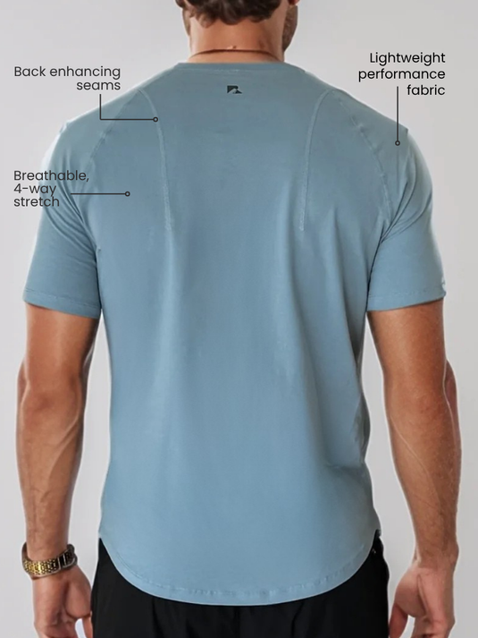 Runner's Athletics - Airflow Definition Tee Deep Blue