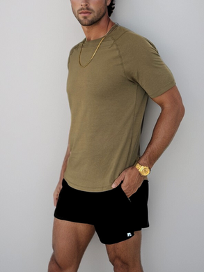 Runner's Athletics - Airflow Definition Tee Army Green