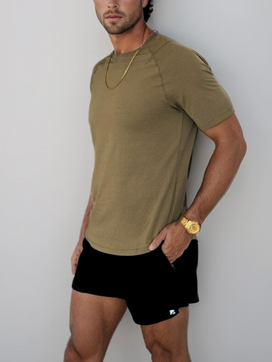 Runner's Athletics - Airflow Definition Tee Army Green
