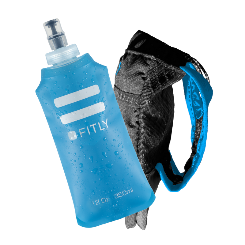 Load image into Gallery viewer, FITLY - FLASK HOLDER - Handheld Running Flask Carrier (Flask Included) - Soft Flask
