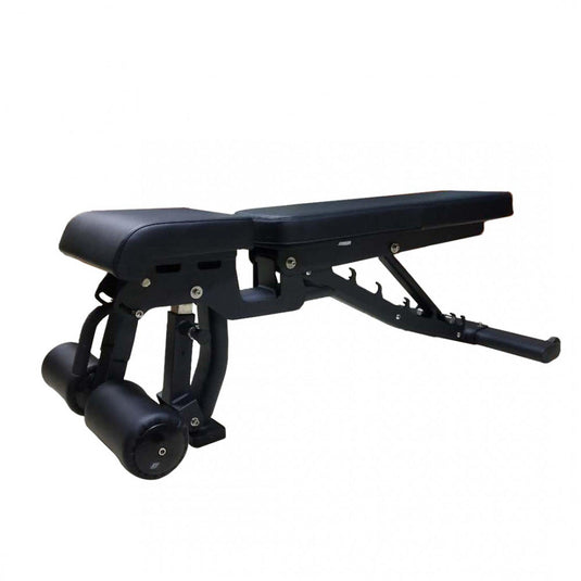 Muscle D Fitness - Flat Incline Decline Bench - 11 Gauge Steel - Commercial Upholstery - Decline Abdominal Trainer