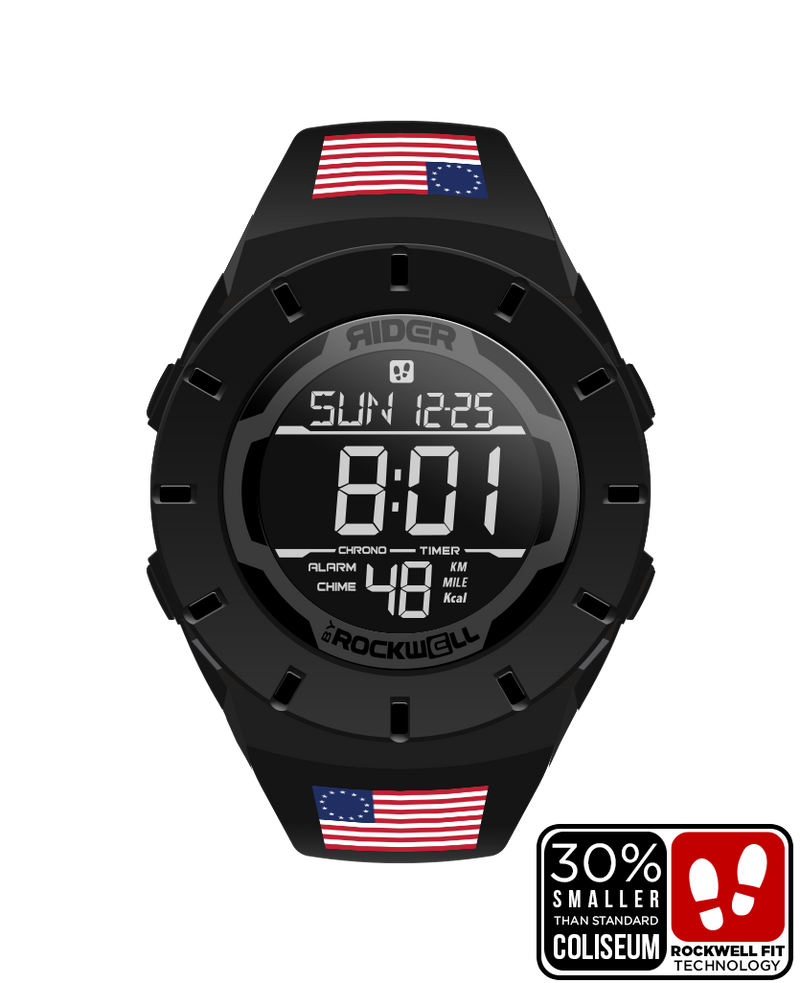 Load image into Gallery viewer, Rockwell Time - Coliseum Fit™ Forum - Betsy Ross Edition (Phantom Black) Watch
