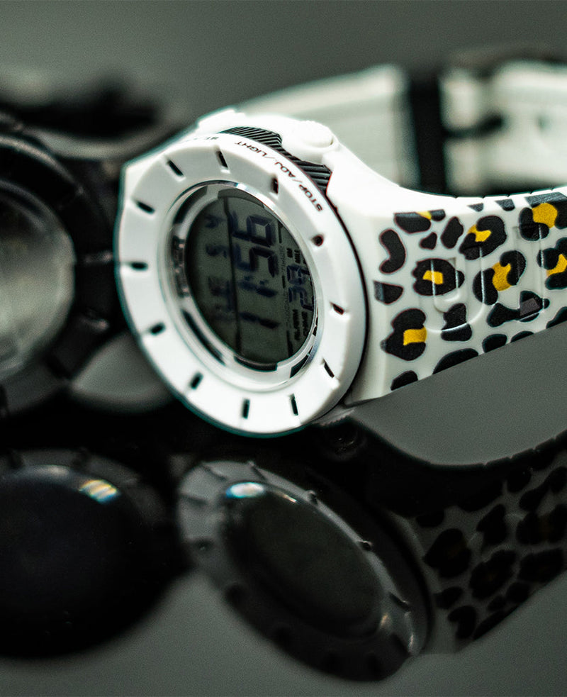 Load image into Gallery viewer, Rockwell Time - Coliseum Fit™ Forum - Cheetah Edition (White/Black) Watch
