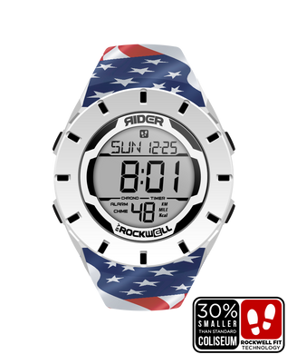 Rockwell Time - Coliseum Fit™ Forum - Patriot Edition (White/Black) Watch