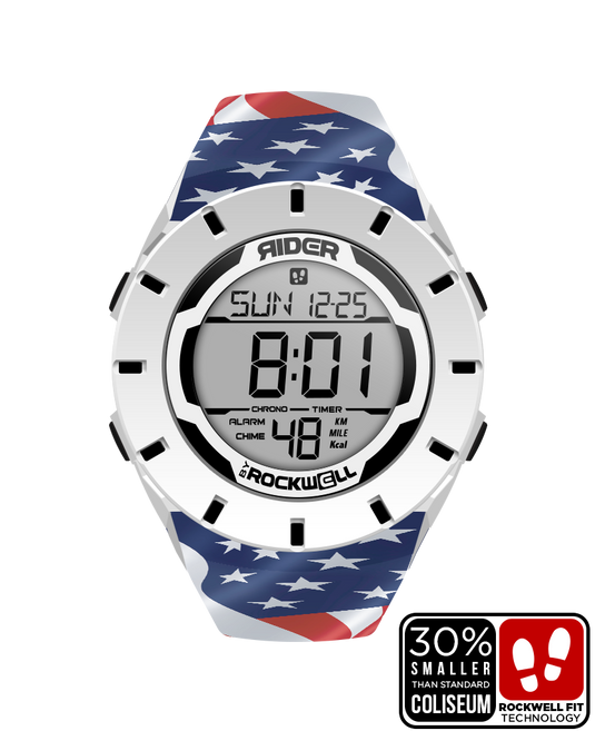 Rockwell Time - Coliseum Fit™ Forum - Patriot Edition (White/Black) Watch