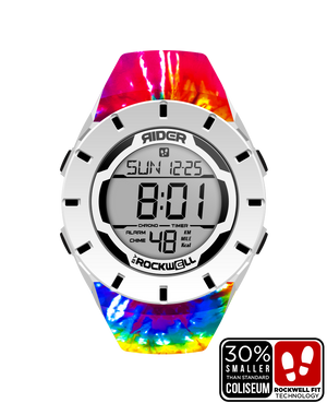 Rockwell Time - Coliseum Fit™ Forum - Samadelic Tie-Dye Edition (White/Black) Watch