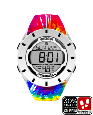 Rockwell Time - Coliseum Fit™ Forum - Samadelic Tie-Dye Edition (White/Black) Watch