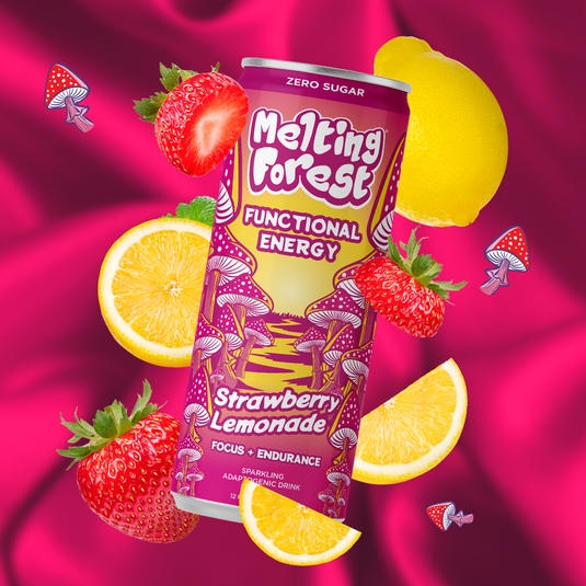Melting Forest - Mushroom Energy Drink 12 Pack - Strawberry Lemonade